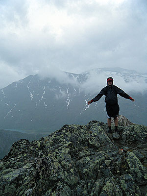 Robert Zimmerman on a mountain
